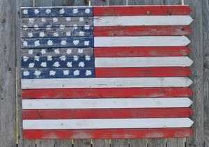 wooden flag