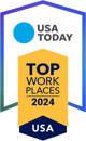 Top Work Place Award given by USA Today for 2024