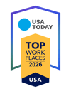 USA Today Top Workplaces 2026 national award badge