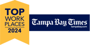Top Work Place Award given by the Tampa Bay Times for 2024