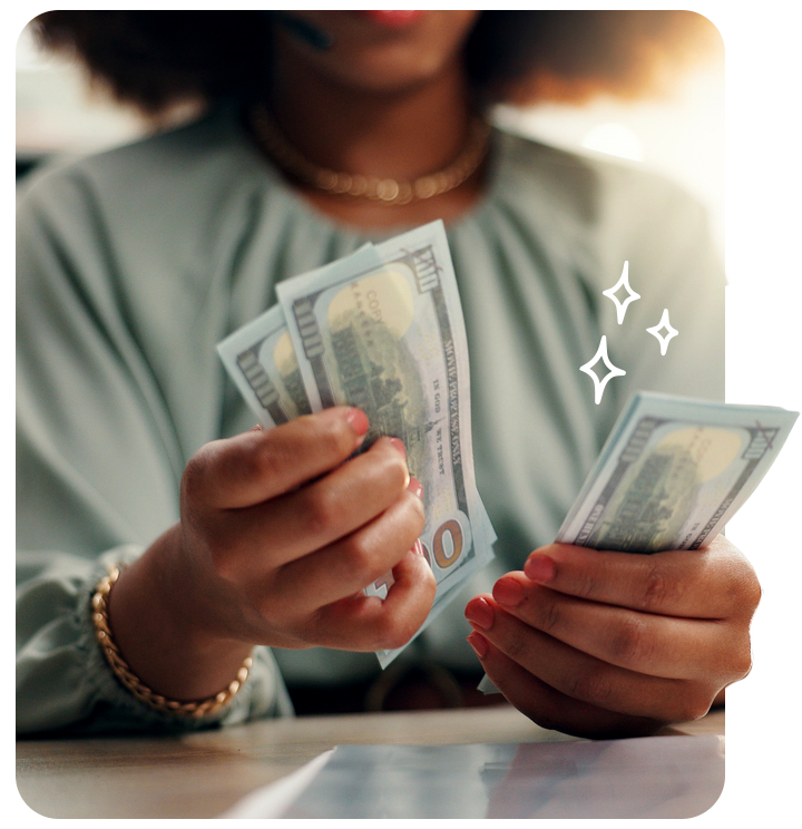 Illustration showing business cost savings