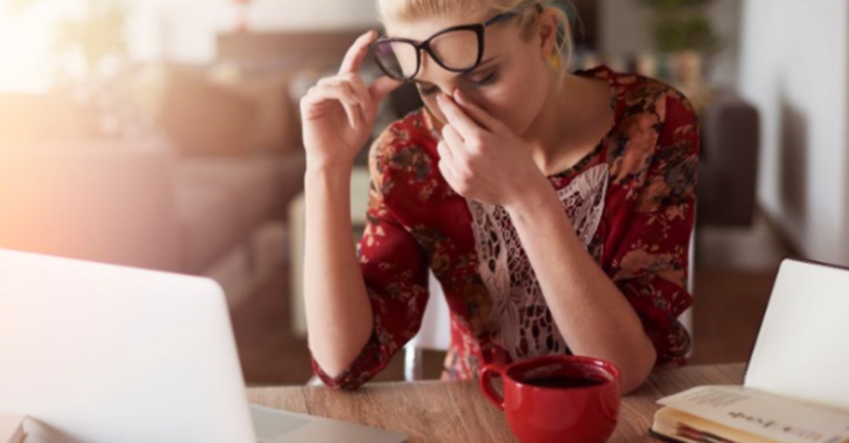 stressed remote worker
